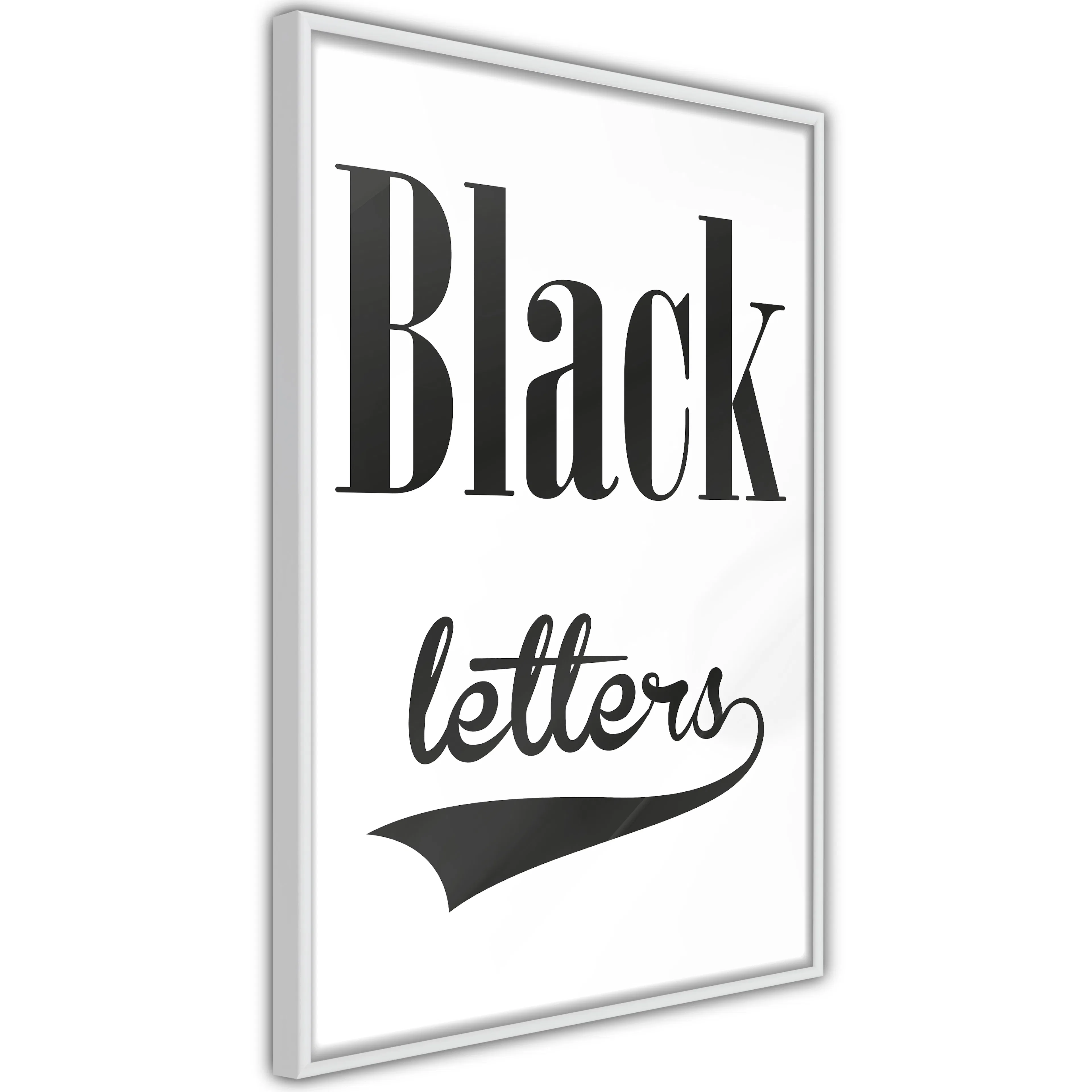 Poster Artgeist Affisch Black Letters
