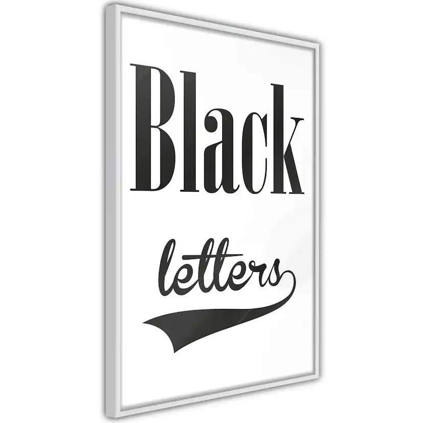 Poster Artgeist Affisch Black Letters