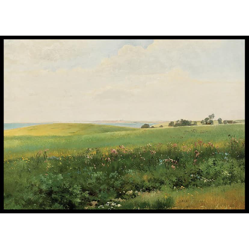 Poster Gallerix Sommerlandskab Med Bølgende Marker By Carl Frederik Aagaard