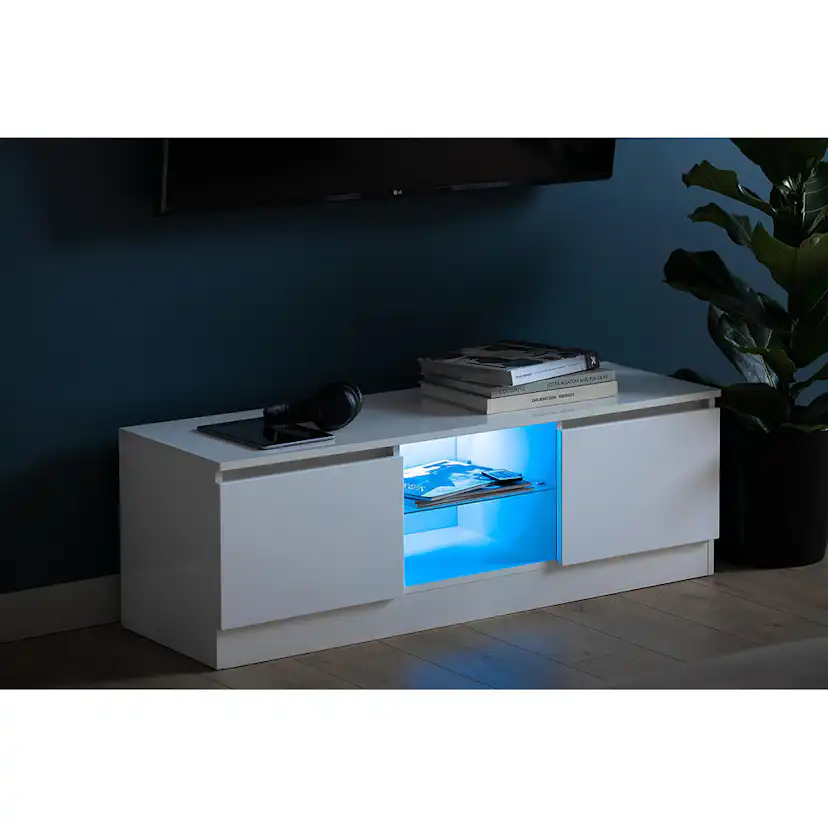 TV-Bänk Scandinavian Choice Kartberg 120 cm med LED-belysning