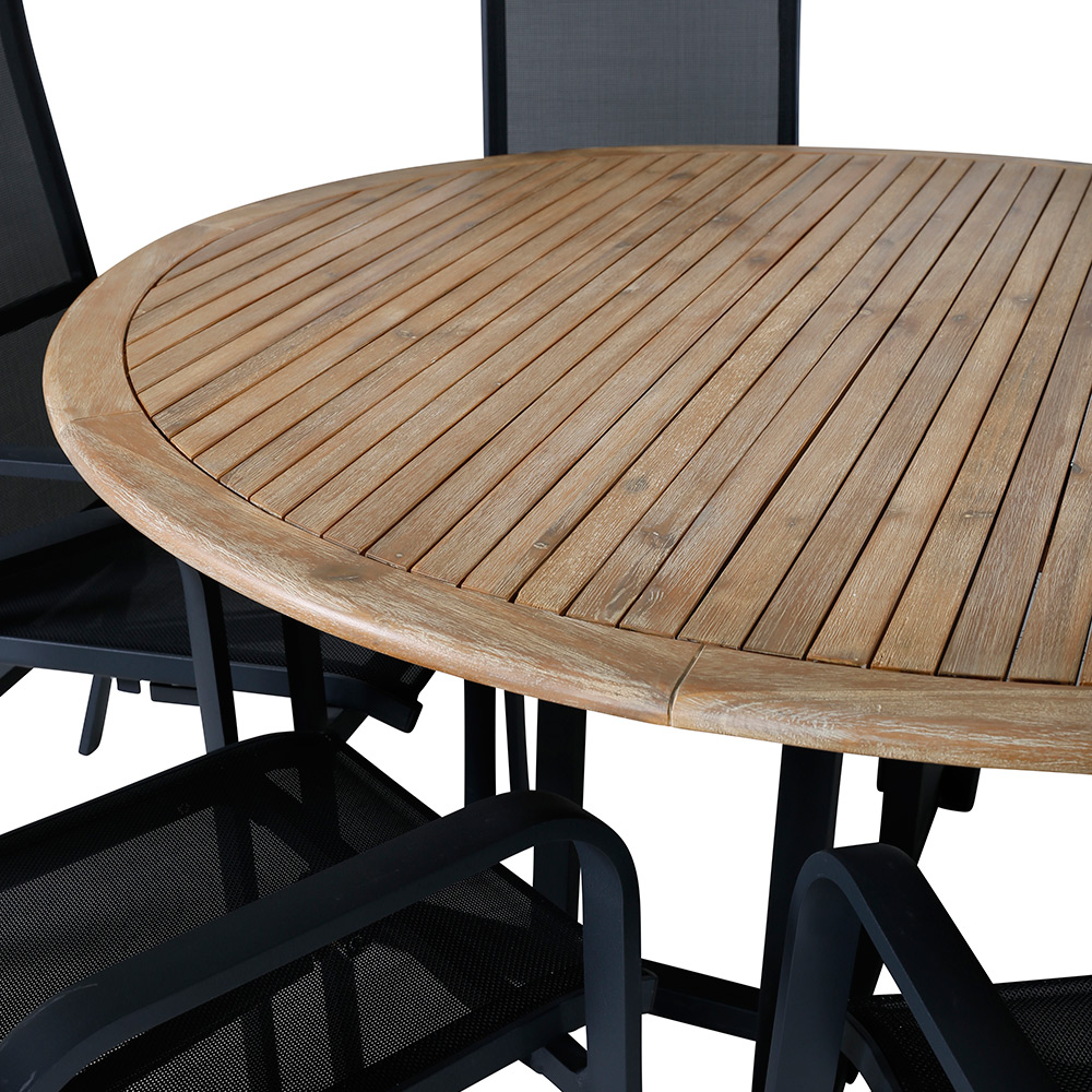 Matgrupp Venture Home Zurc med 6 Curz Matstolar