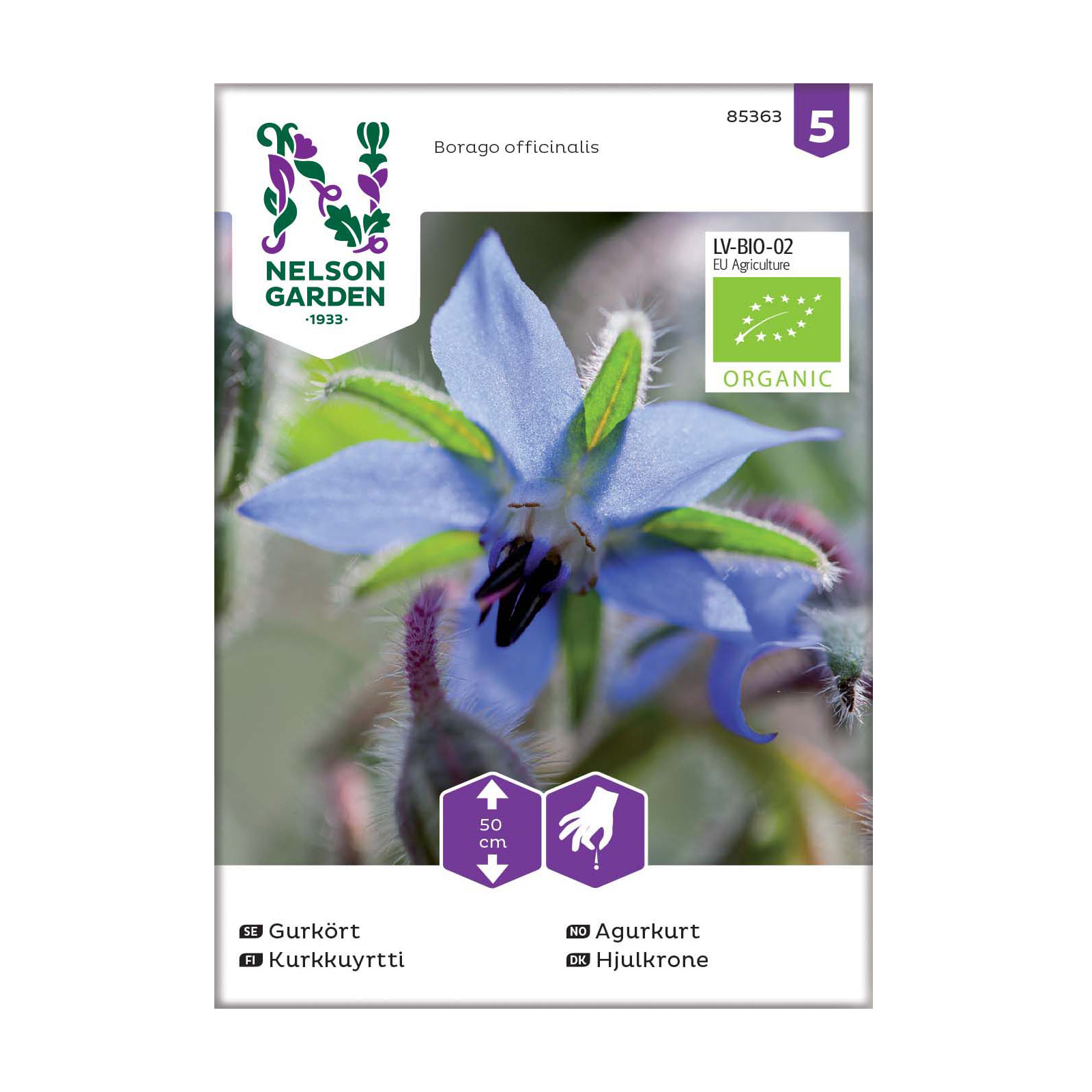 Frö Gurkört Nelson Garden Organic