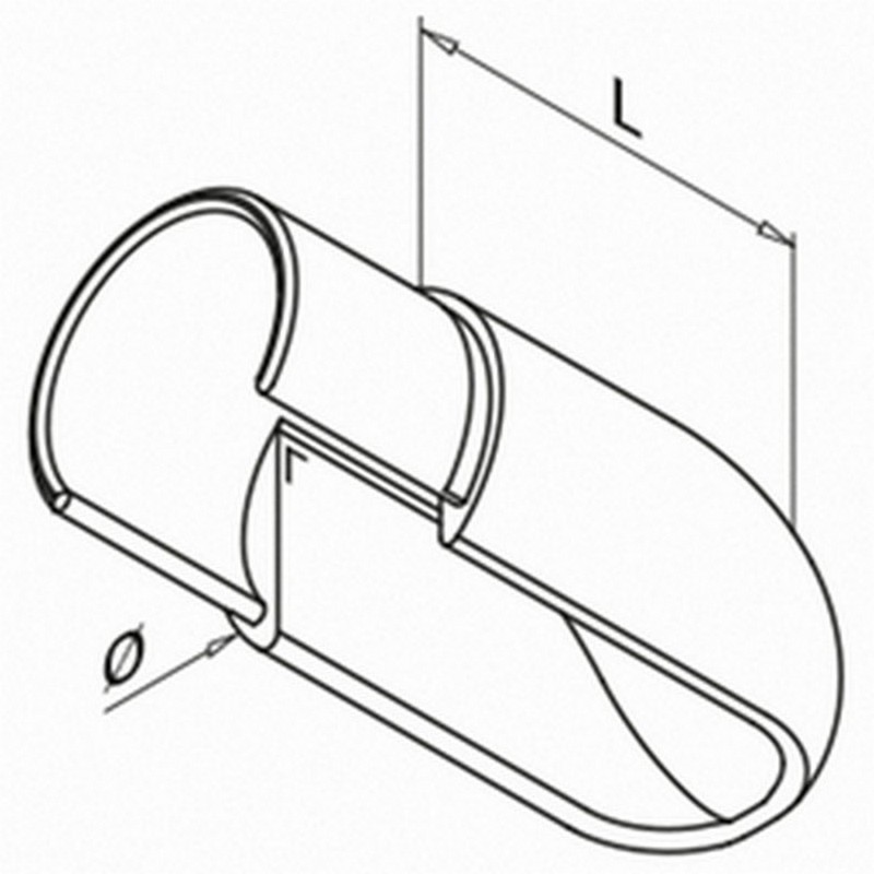 Ändavslut Herrljunga Ledstångsfabrik Överliggare med Notspår Utomhus 6738