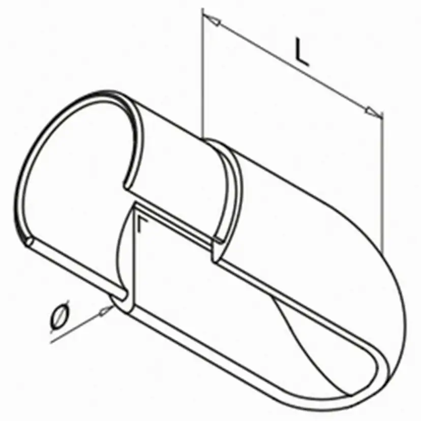 Ändavslut Herrljunga Ledstångsfabrik Överliggare med Notspår Utomhus 6738