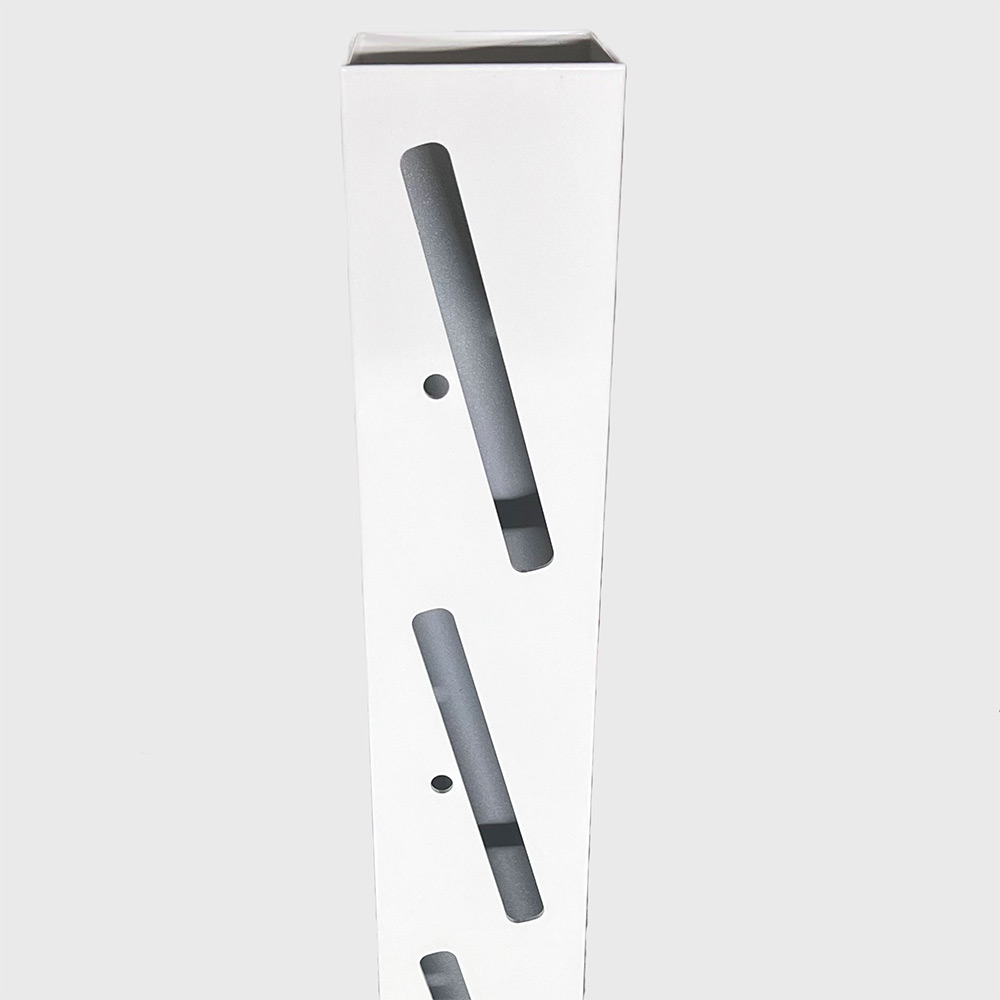 Staketstolpe Woodplastic 1000mm Ändstolpe Vänster VIT Höjd: 1000 mm Vänster Vit