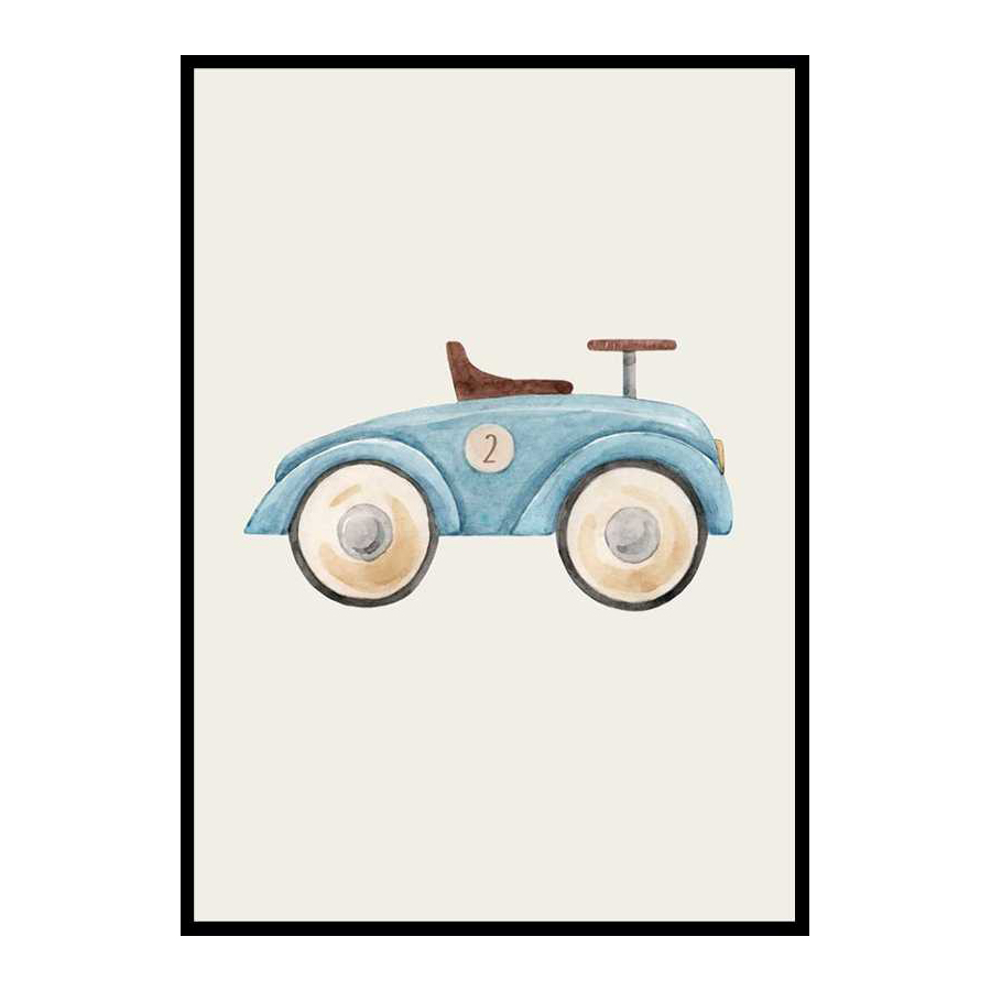 Blue Toy Car 30x40 cm