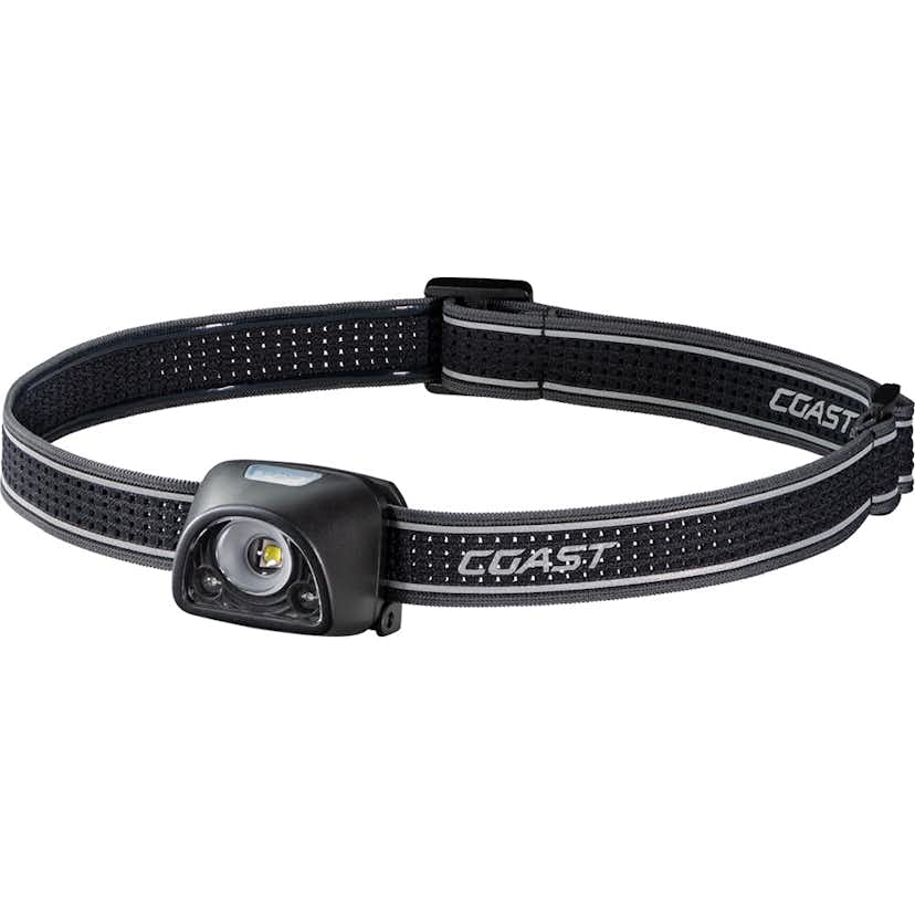 Pannlampa Coast FL1R Uppladdningsbar 435 Lumen Röd/Vit