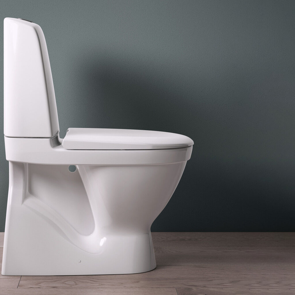 Toalettstol Gustavsberg Nautic 1500 C+ Limning Hygienic Flush Slim-Seat