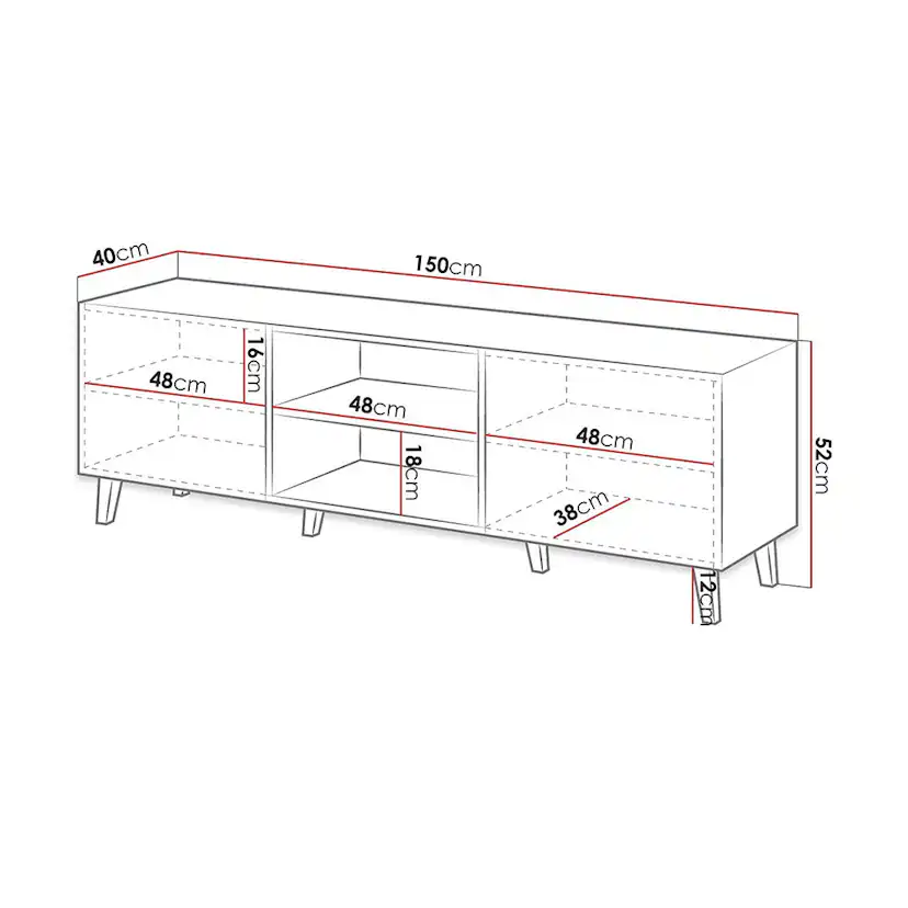 TV-bänk In Living Pafos 40x52x150 cm