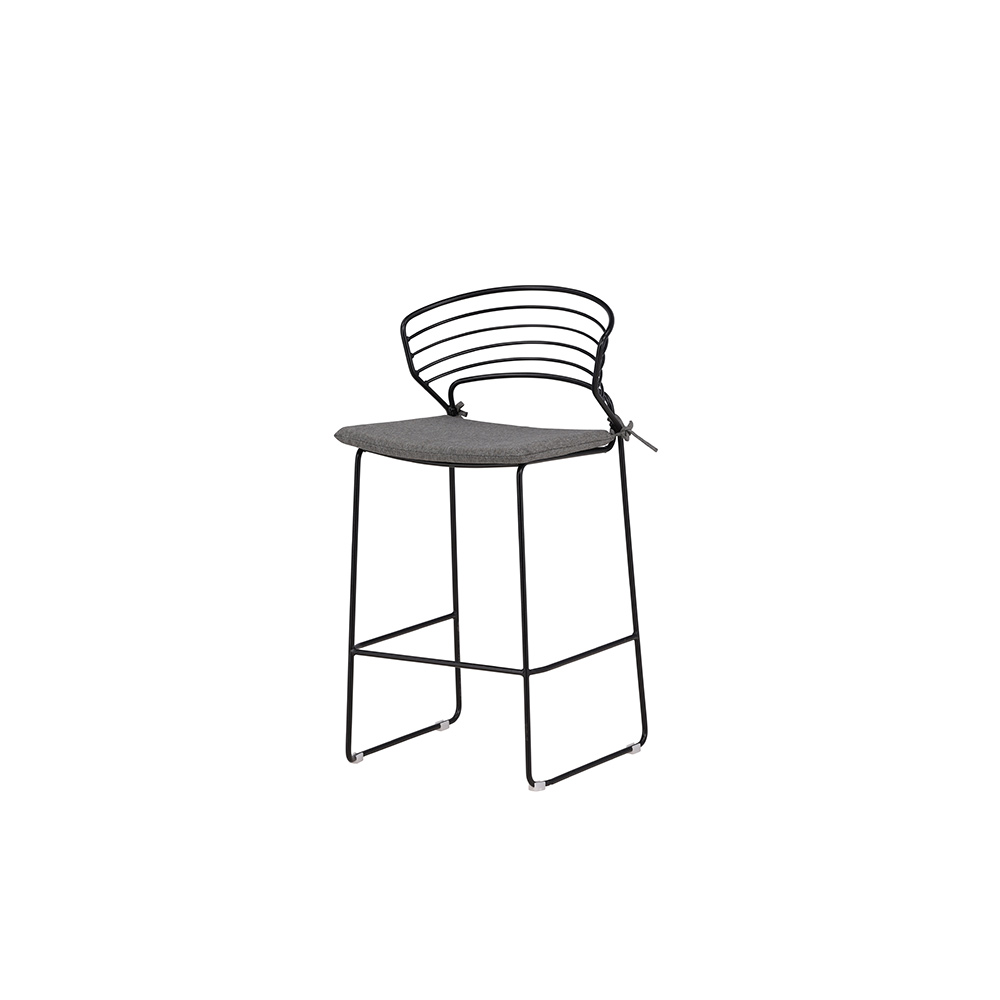 Milano Barchair Steel - Black / Grey Grå/Svart