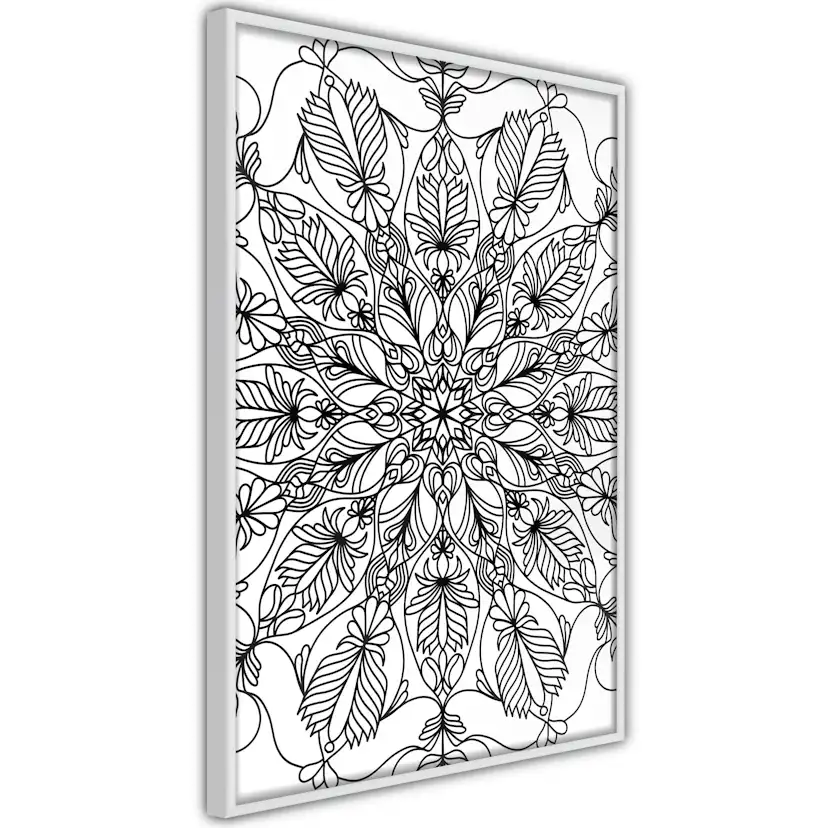 Poster Artgeist Affisch Black Mandala