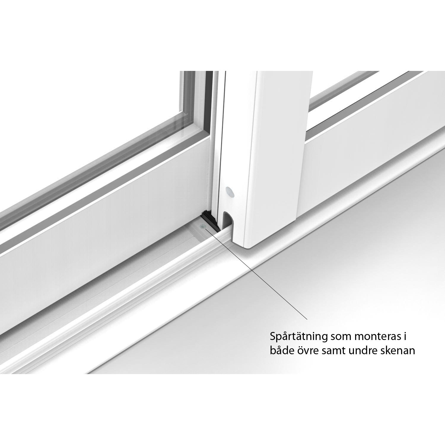 Skjutdörr med Överljus Landskap Robust Vår och Höst 2-del