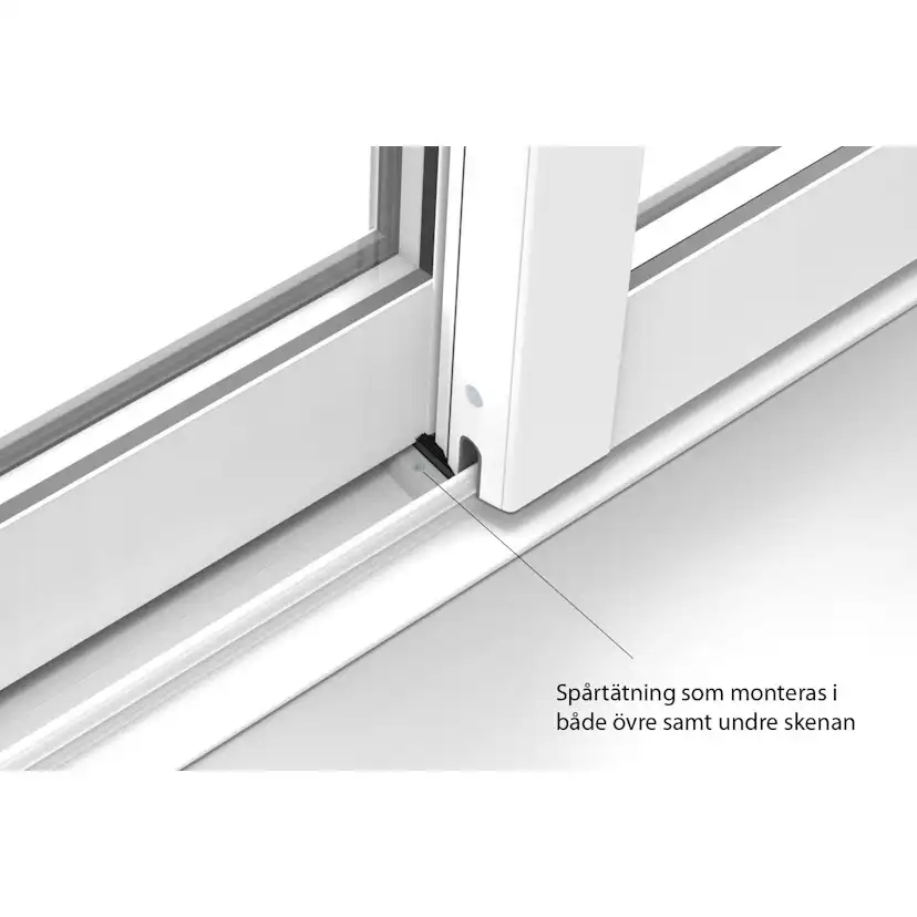 Skjutdörr med Överljus Landskap Robust Vår och Höst 2-del