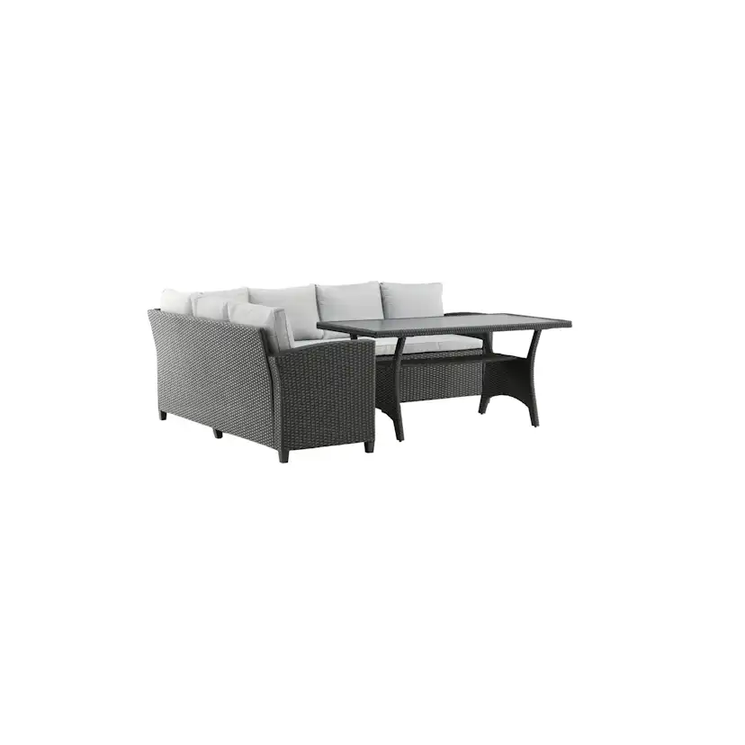Brentwood Corner sofa - Black/Grey Svart/Grå