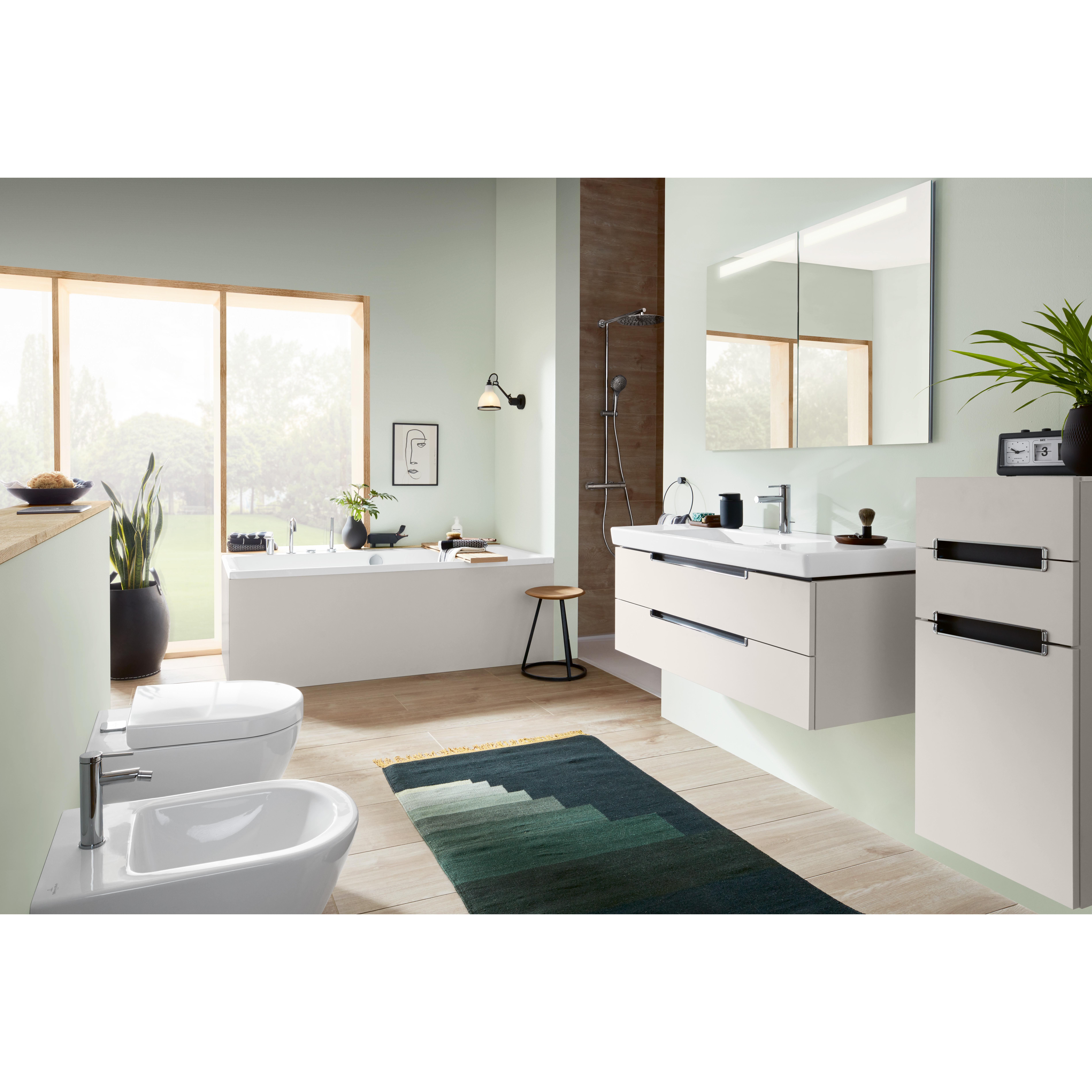Vägghängd Toalettstol Villeroy & Boch Subway 2.0 med Integrerad Spolknapp