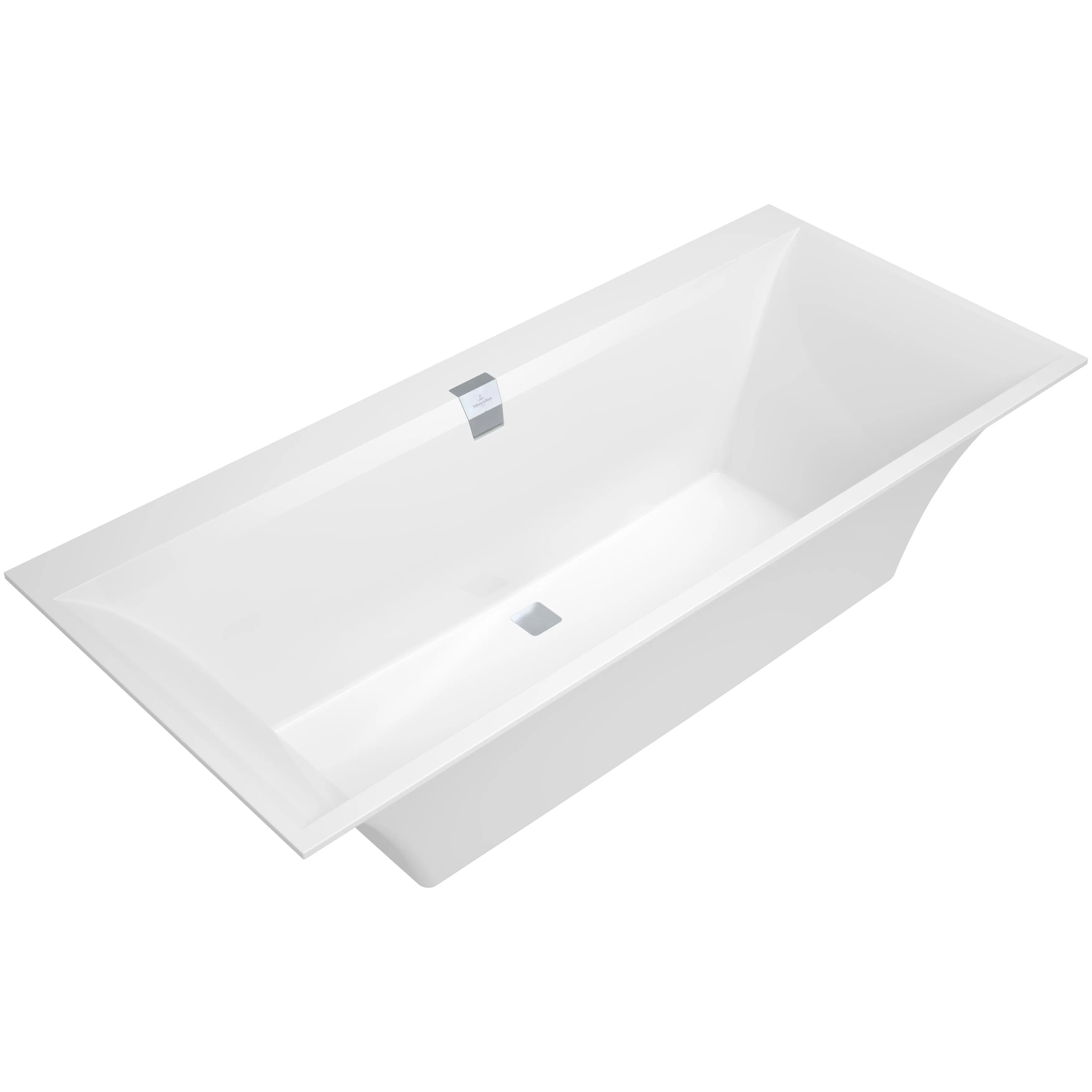 Badkar Villeroy & Boch Squaro Edge 12 UBQ180SQE2DV-01 Vit Alpin, L: 1800 mm
