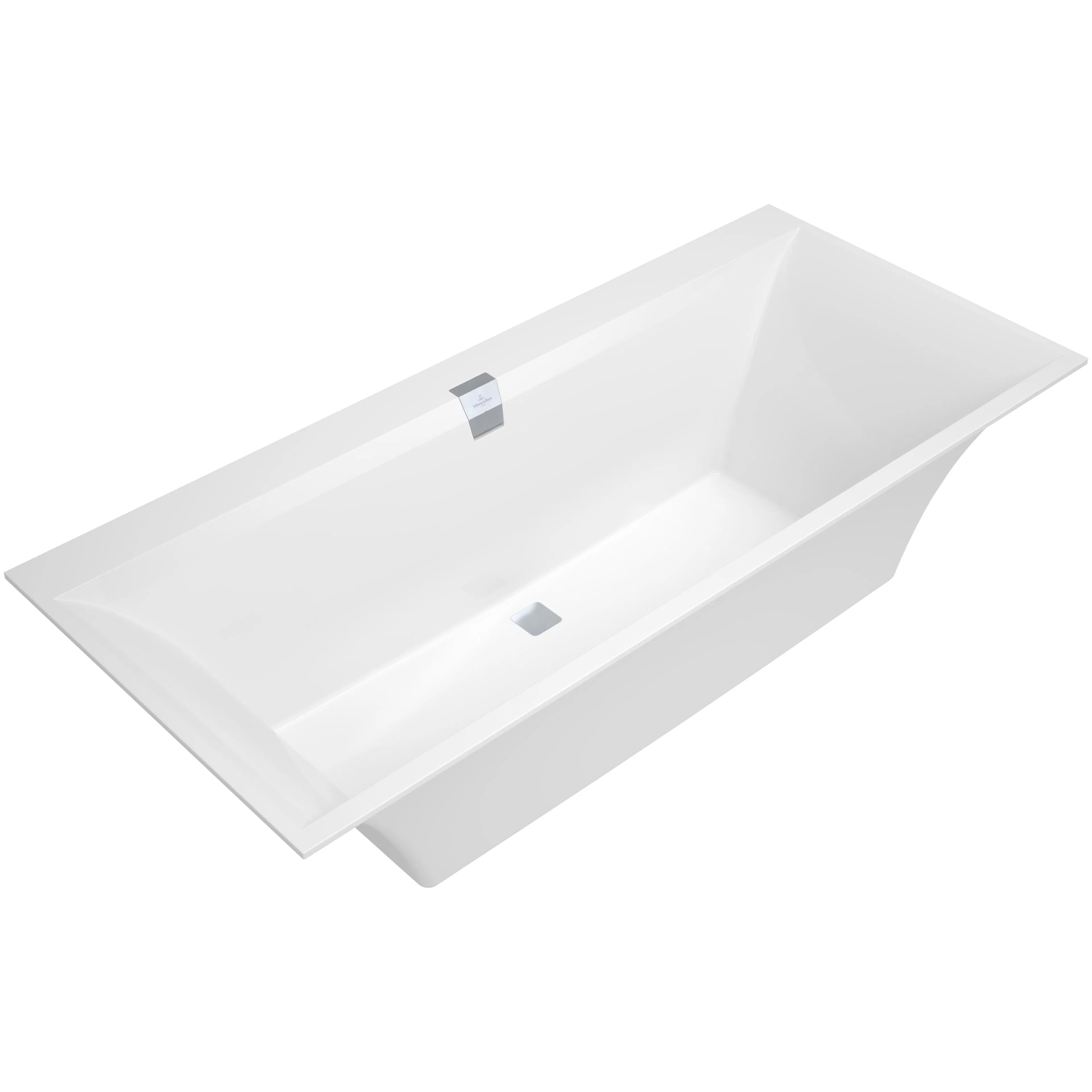 Badkar Villeroy & Boch Squaro Edge 12 UBQ180SQE2DV-01 Vit Alpin, L: 1800 mm