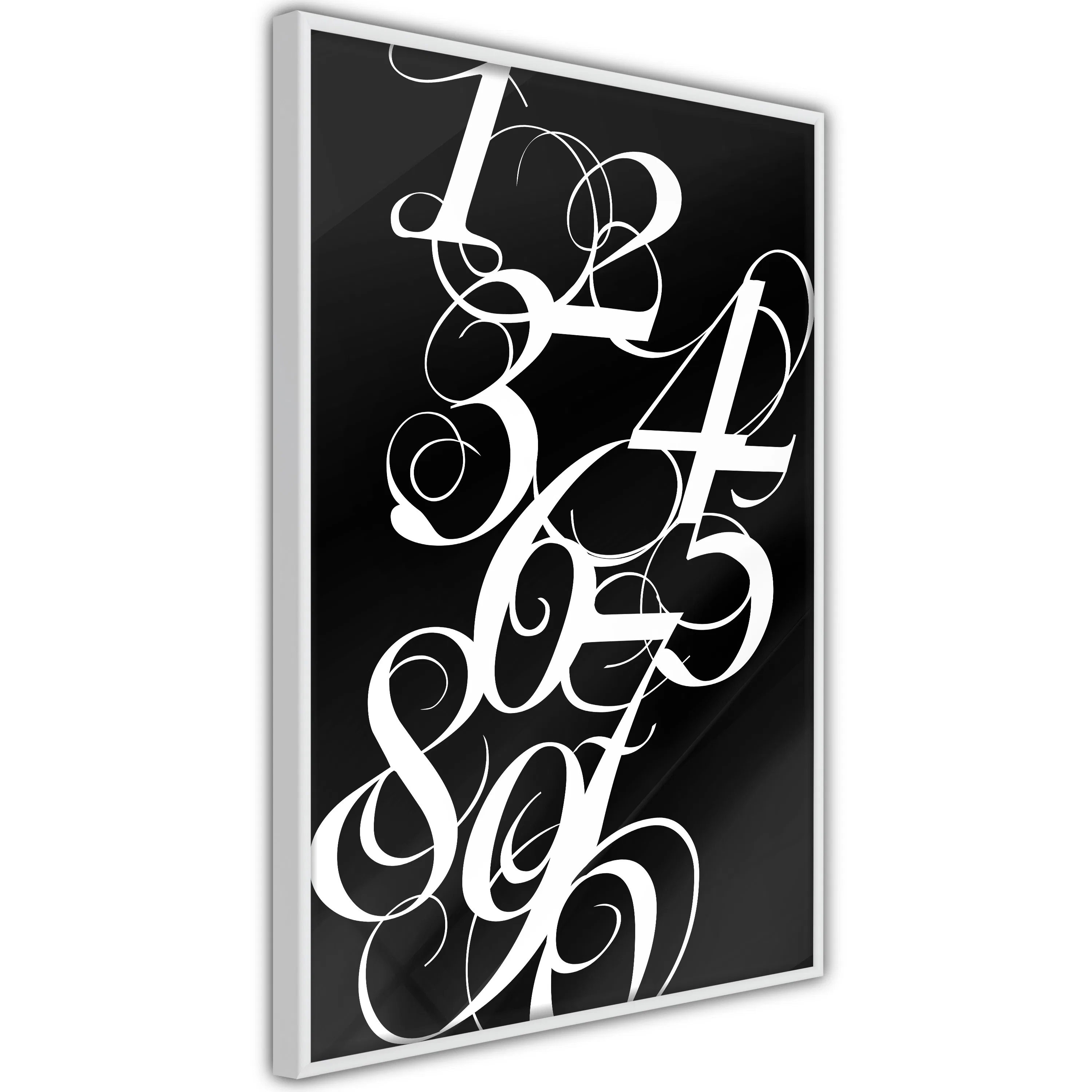 Poster Artgeist Affisch Calligraphy of Numbers
