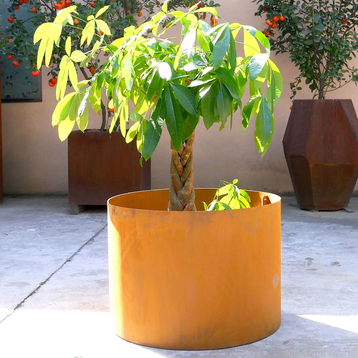 Ytterkruka Lyfco Cortenstål Rund 65x47Cm