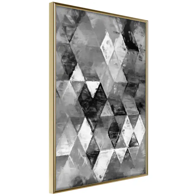 Poster Artgeist Affisch Black and White Diamonds