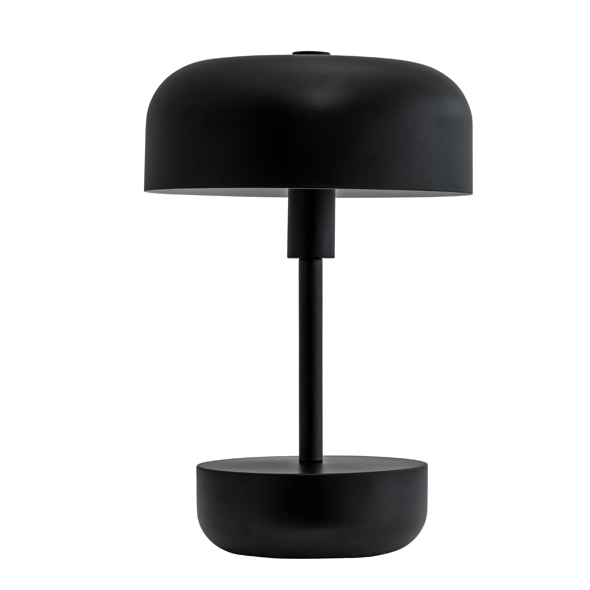 Portabel Bordslampa Dyberg Larsen Haipot LED Uppladdningsbar Svart