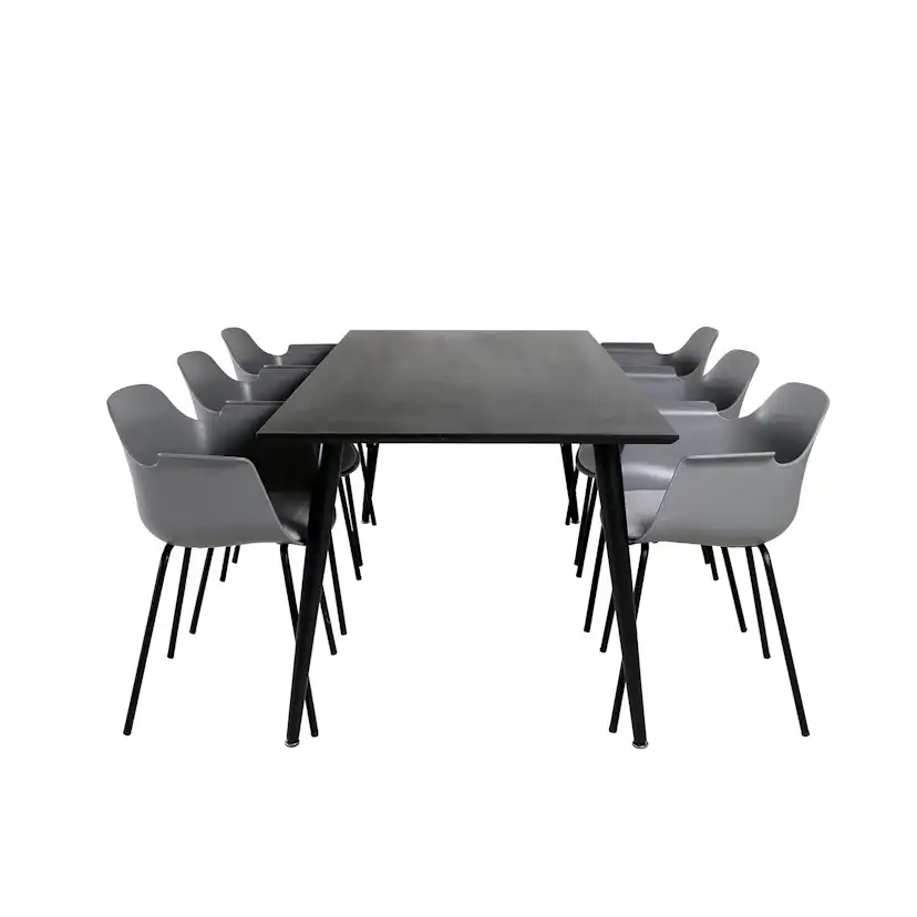 Matgrupp Venture Home Dipp med 6 Comfort Plastic stolar
