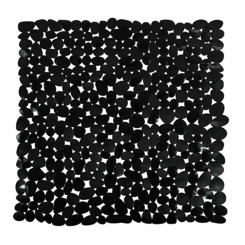 Halkskyddsmatta Galets black 53x53 cm Svart