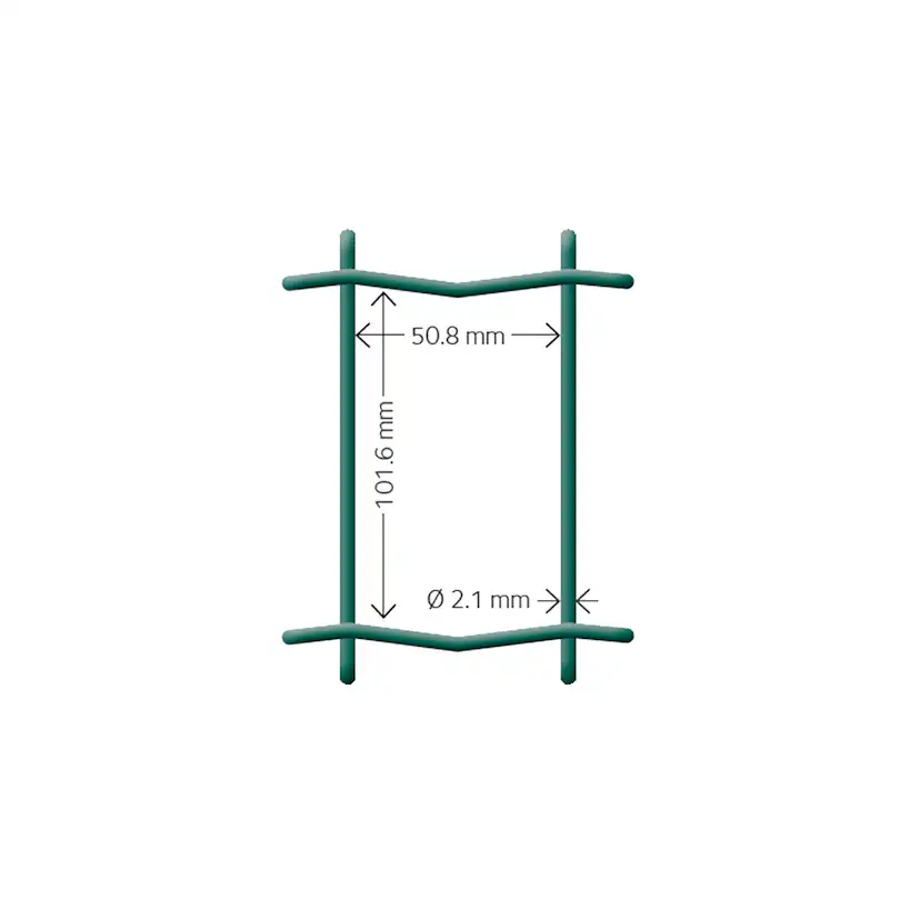 Stängsel Hortus Grönt 20x1,2 m Med Maskor 10x5 cm