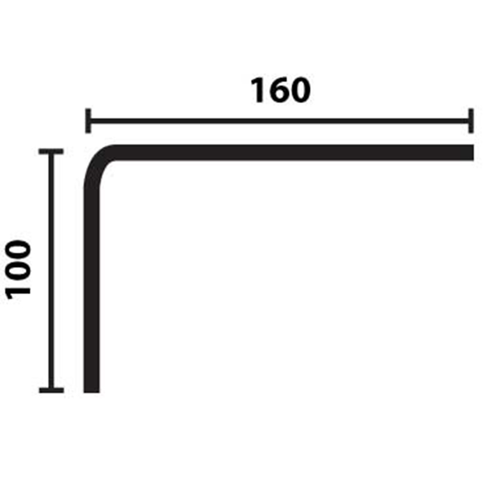 Duschsarg Leif Arvidsson 160x100 cm