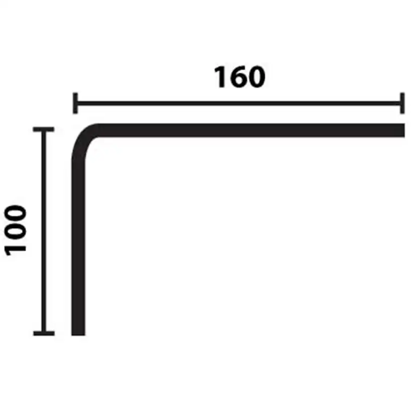 Duschsarg Leif Arvidsson 160x100 cm