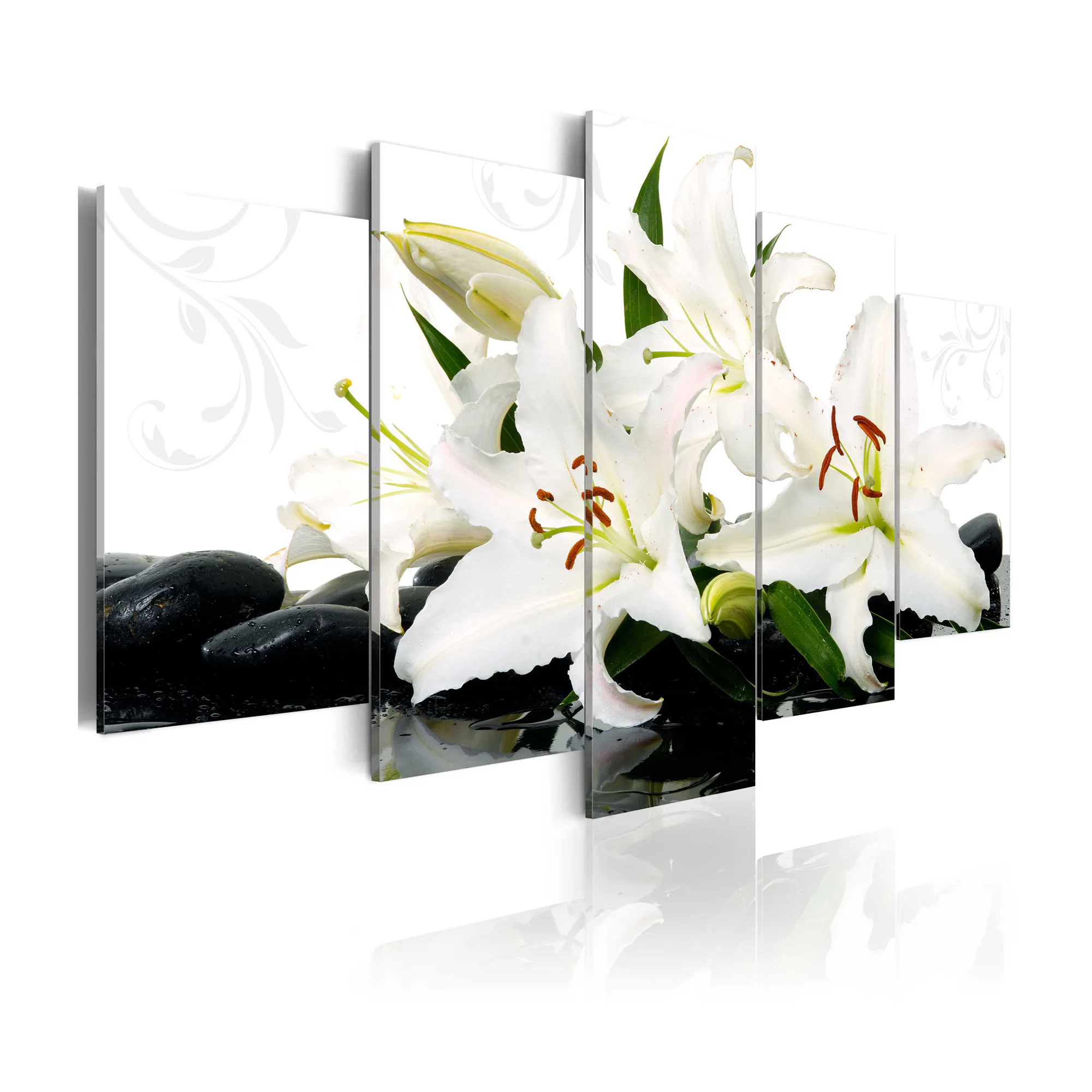 Tavla Arkiio Lilies And Zen Stones