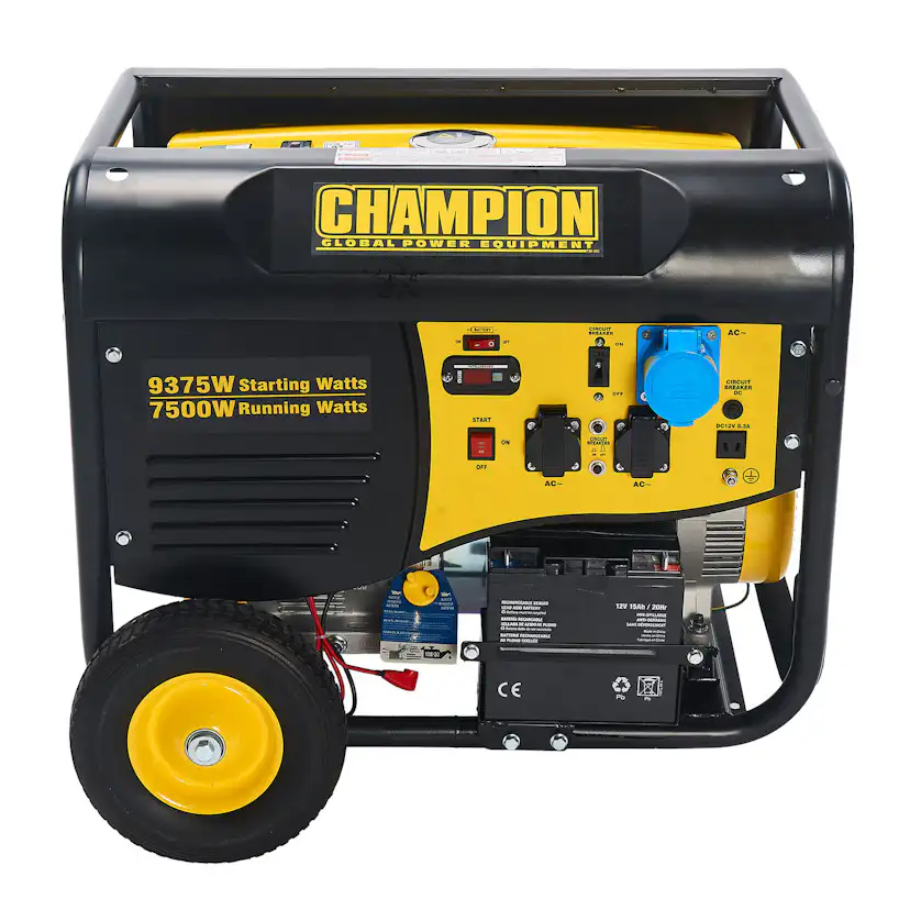 Elverk Champion Generators CPG9000E2 8kW 1-fas bensin med fjärrstart