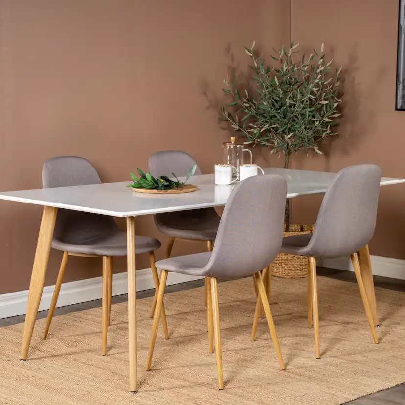 Matgrupp Venture Home Pobbie med 4 Stolar Polyestertyg