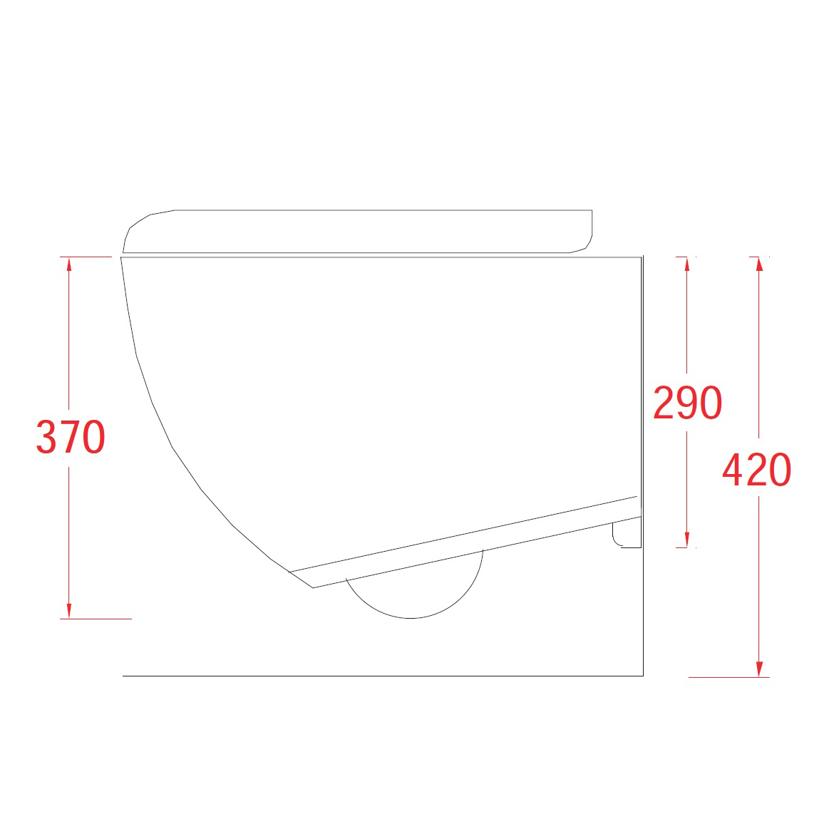 Vägghängd Toalettstol Lavabo File 2.0 Rimless Vit Vit