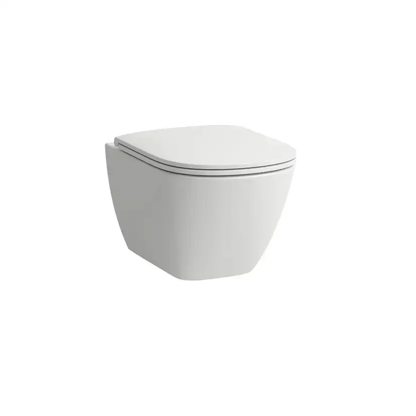 Vägghängd Toalettstol Laufen Lua 866080 Rimless inkl Mjukstängande Hårdsits