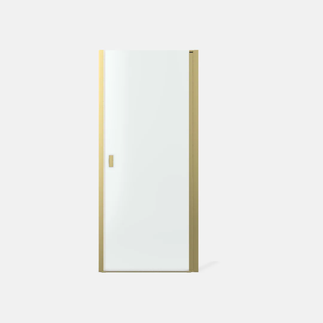 Noma 20 svängdörr höger 800 mm 6 mm glas med borstad mӓssing Bredd: 800 mm, Borstad Mässing