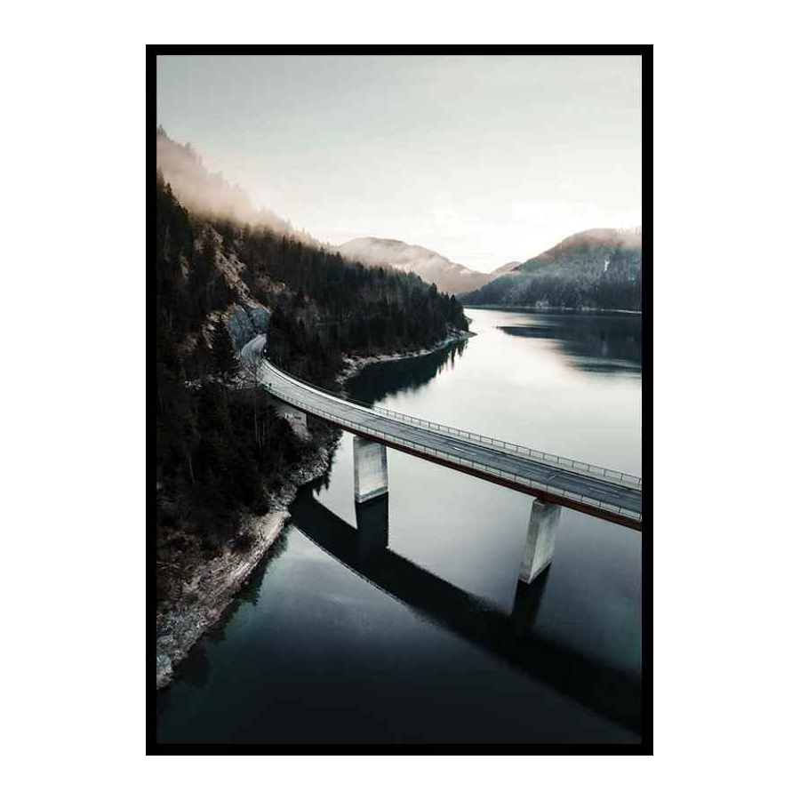 Poster Gallerix Bridge Over Lake