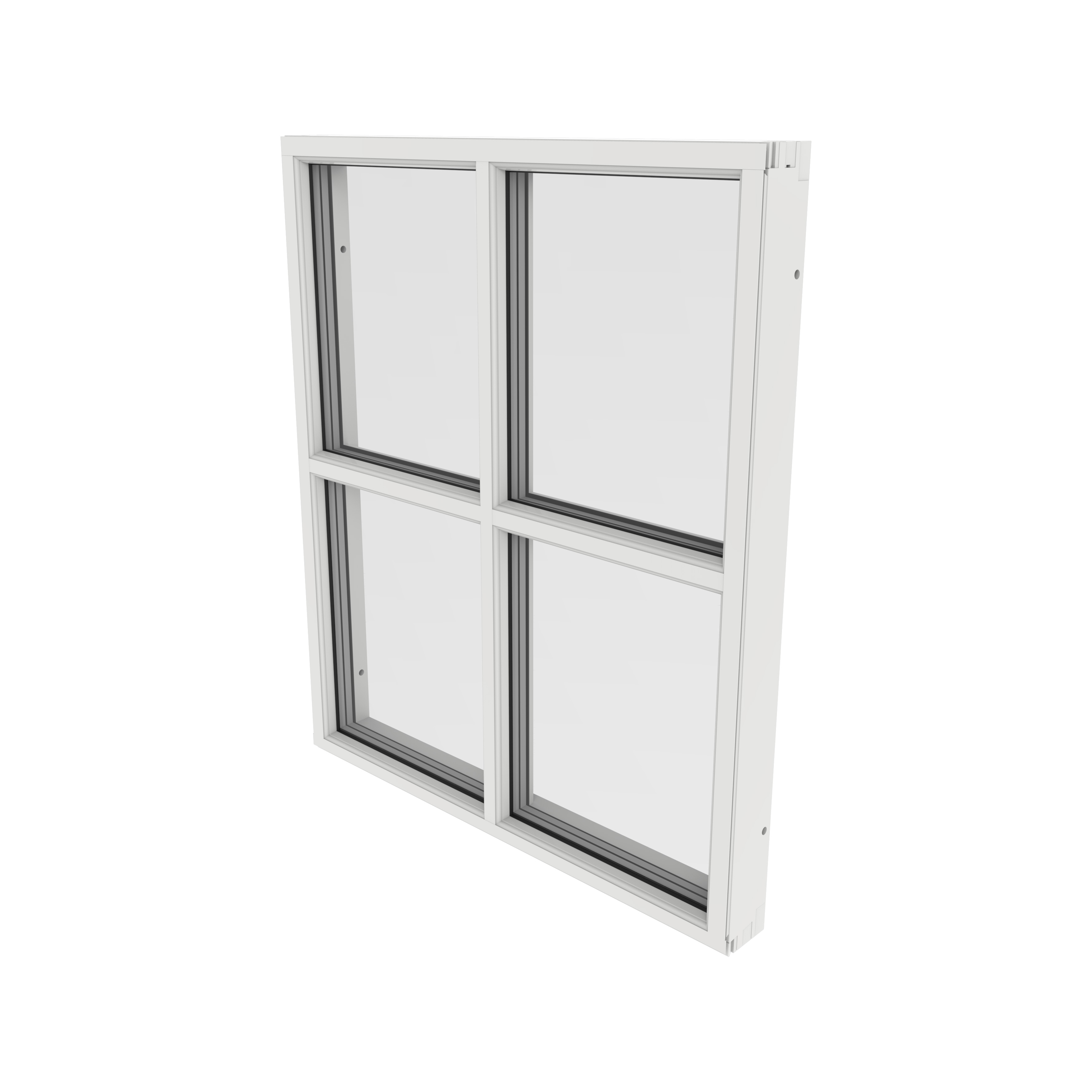 Fast Fönster Outline 3-Glas Aluminium