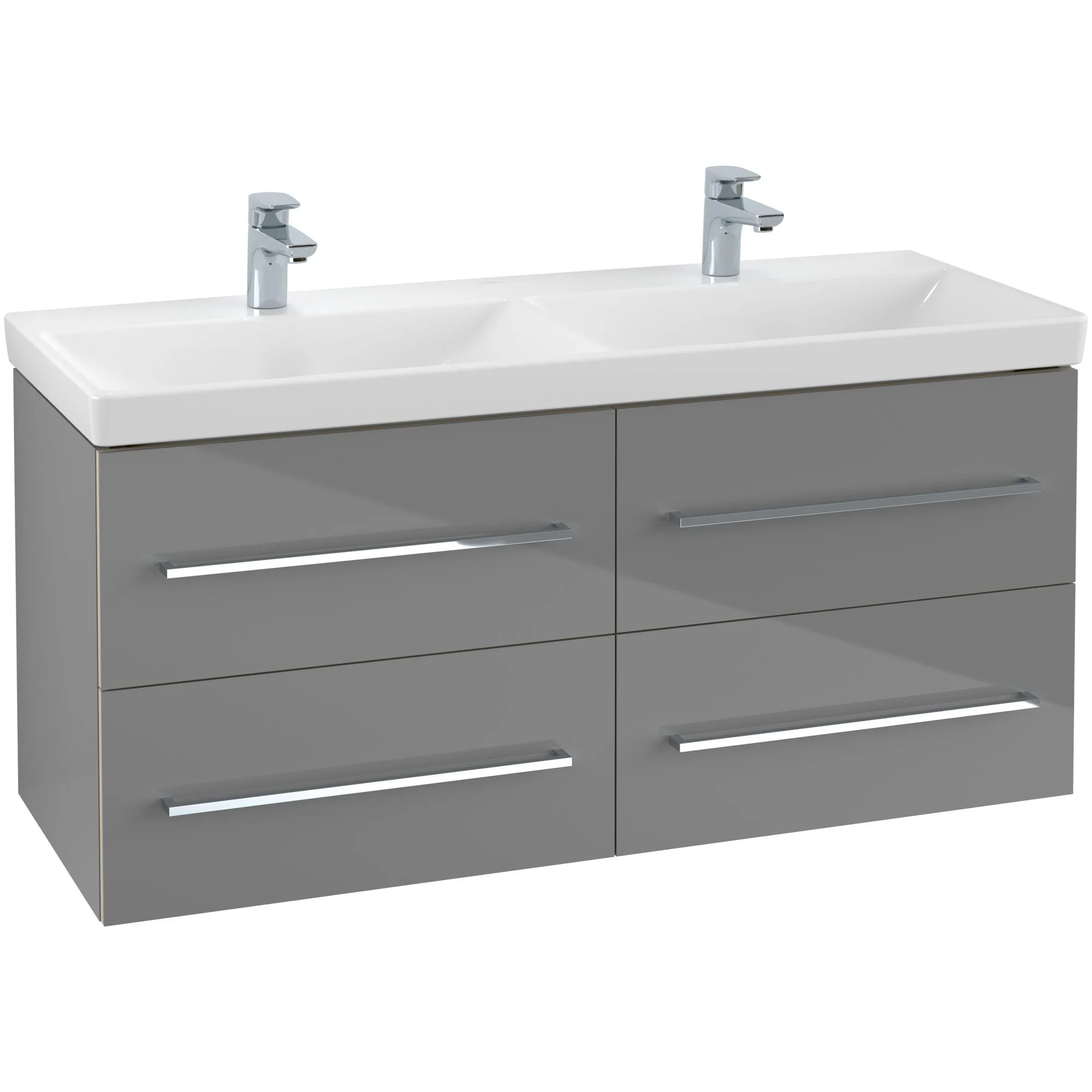 Tvättställsskåp Villeroy & Boch Avento 118 cm med 4 lådor för Dubbla Tvättställ
