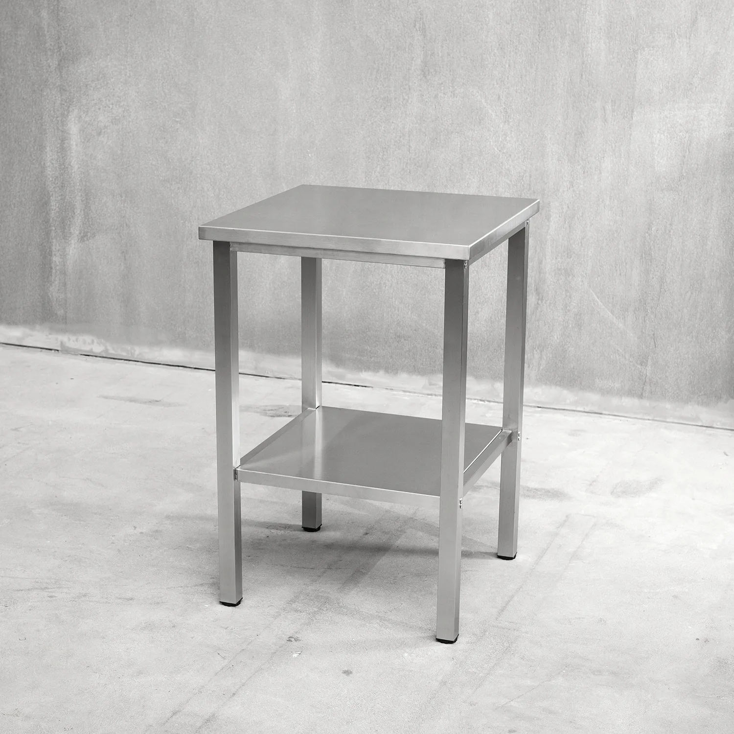 Bänkstativ Vilan Stainless Variant Stativ med Toppskiva & Underhylla