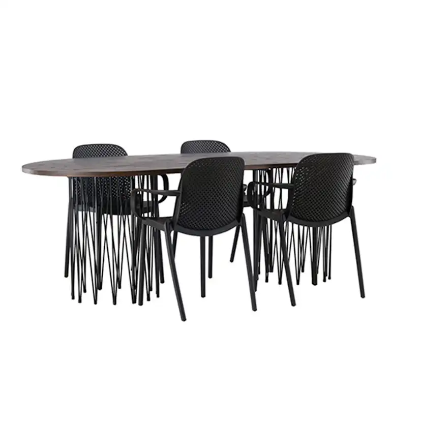 Matgrupp furniture/fashion Stone med 4 Baltimore Stolar