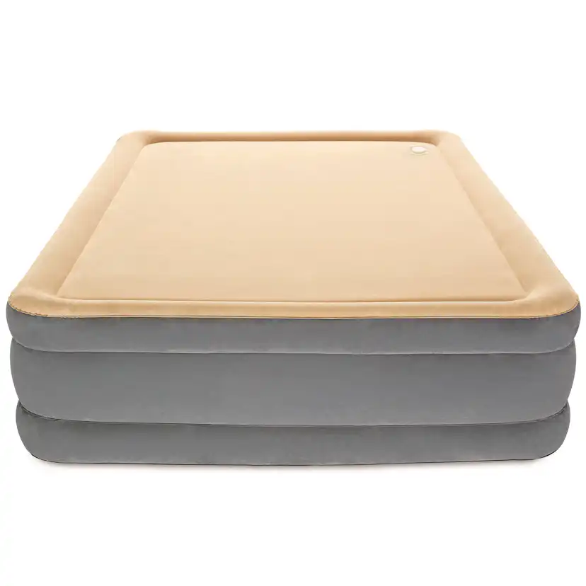 Uppblåsbar Dubbelsäng Bestway Hög Inbyggd Pump Tritech Queen Airbed 2 Personer