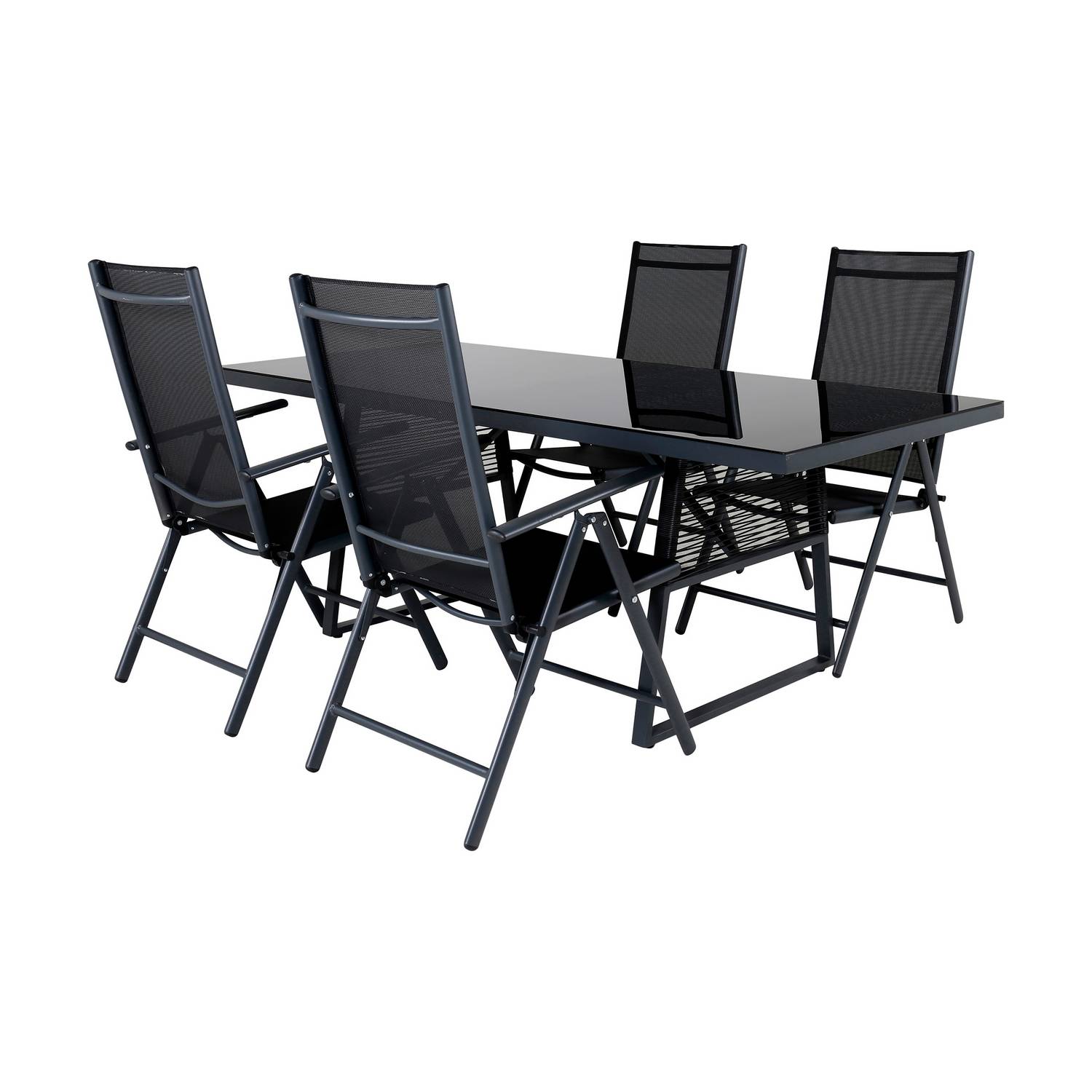 Matgrupp Venture Home Dallas Matgrupp Utomhus 193cm med 4 Break Positionsstolar