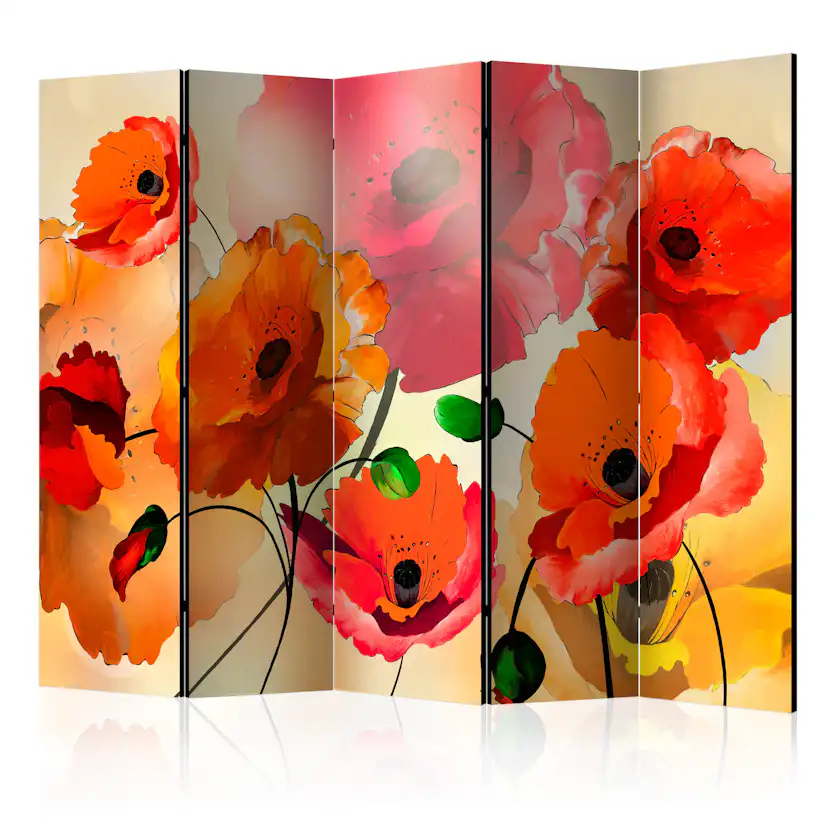 Rumsavdelare Arkiio Velvet Poppies II 225x172 cm