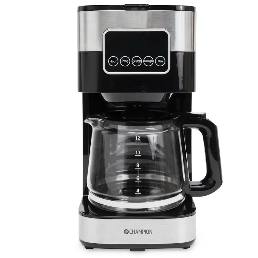 Kaffebryggare Champion Digital 12-koppar 1,5L KB400 Rostfri
