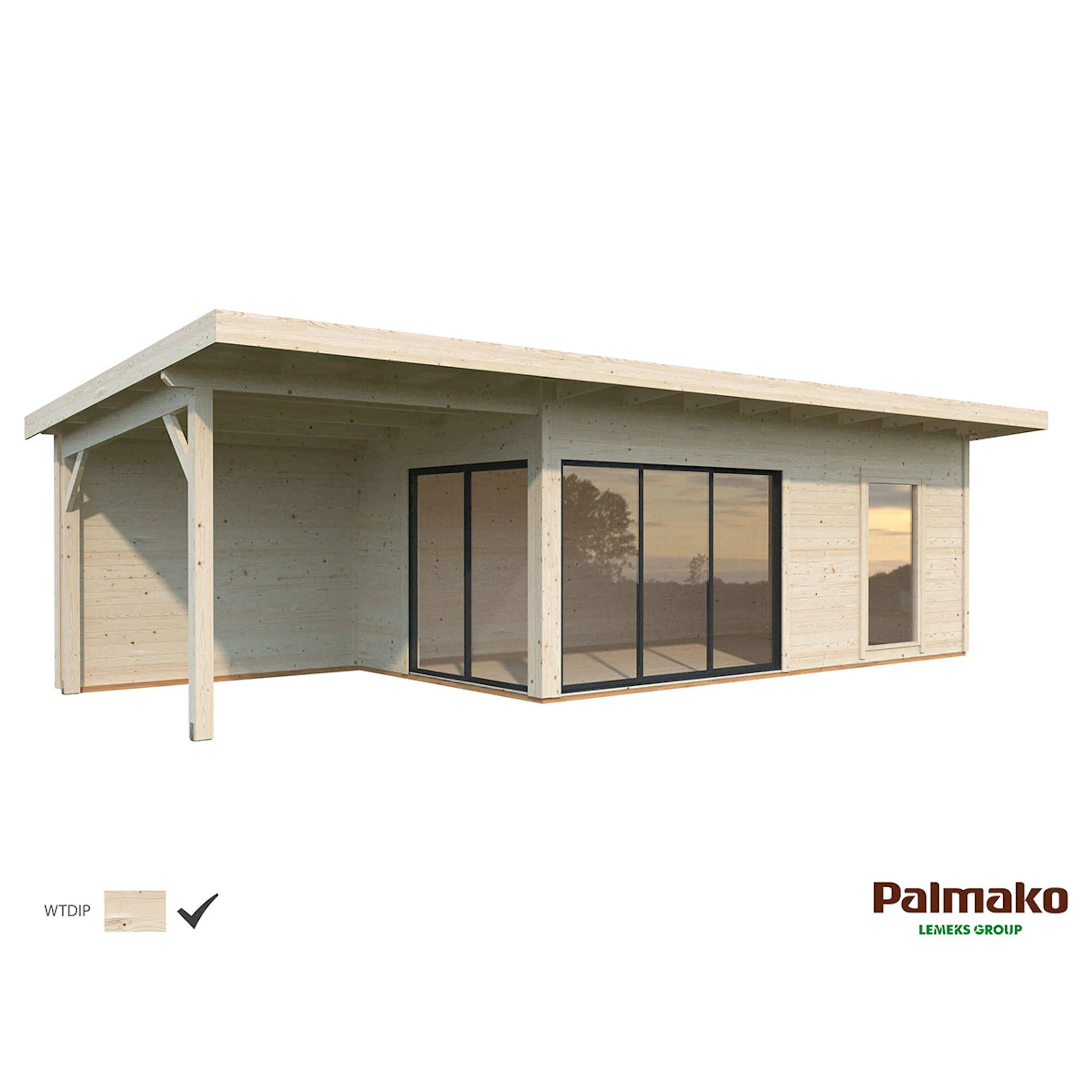 Stuga Palmako Andrea 26,2 m2 (inv. 17,1 m2)