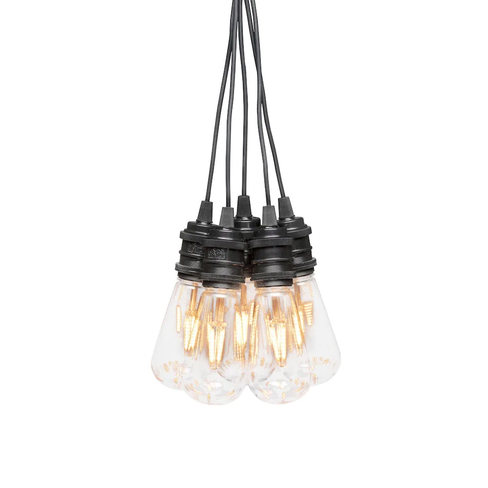 Startset Gnosjö Konstsmide E27 10 Amber LED Dimmer