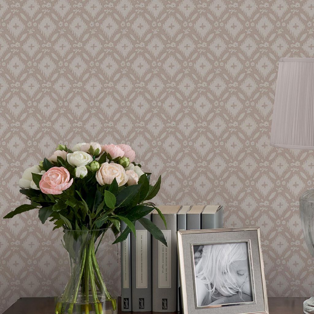 Tapet Laura Ashley Vitbrook Dove Grå 118474