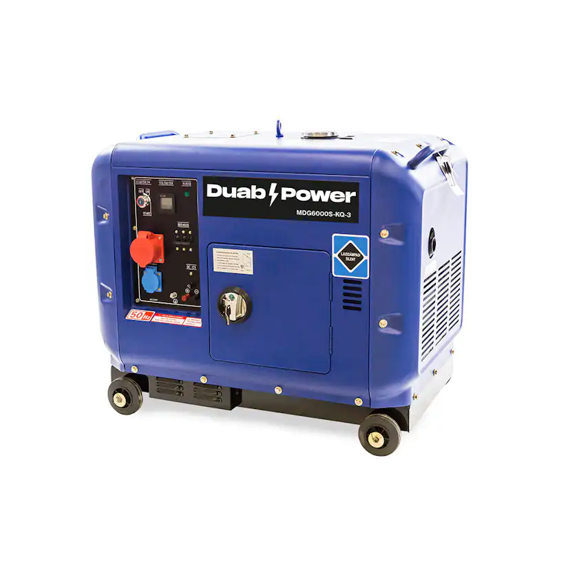 Elverk Duab-Power MDG6000S-KQ-3 3-fas Diesel tystgående