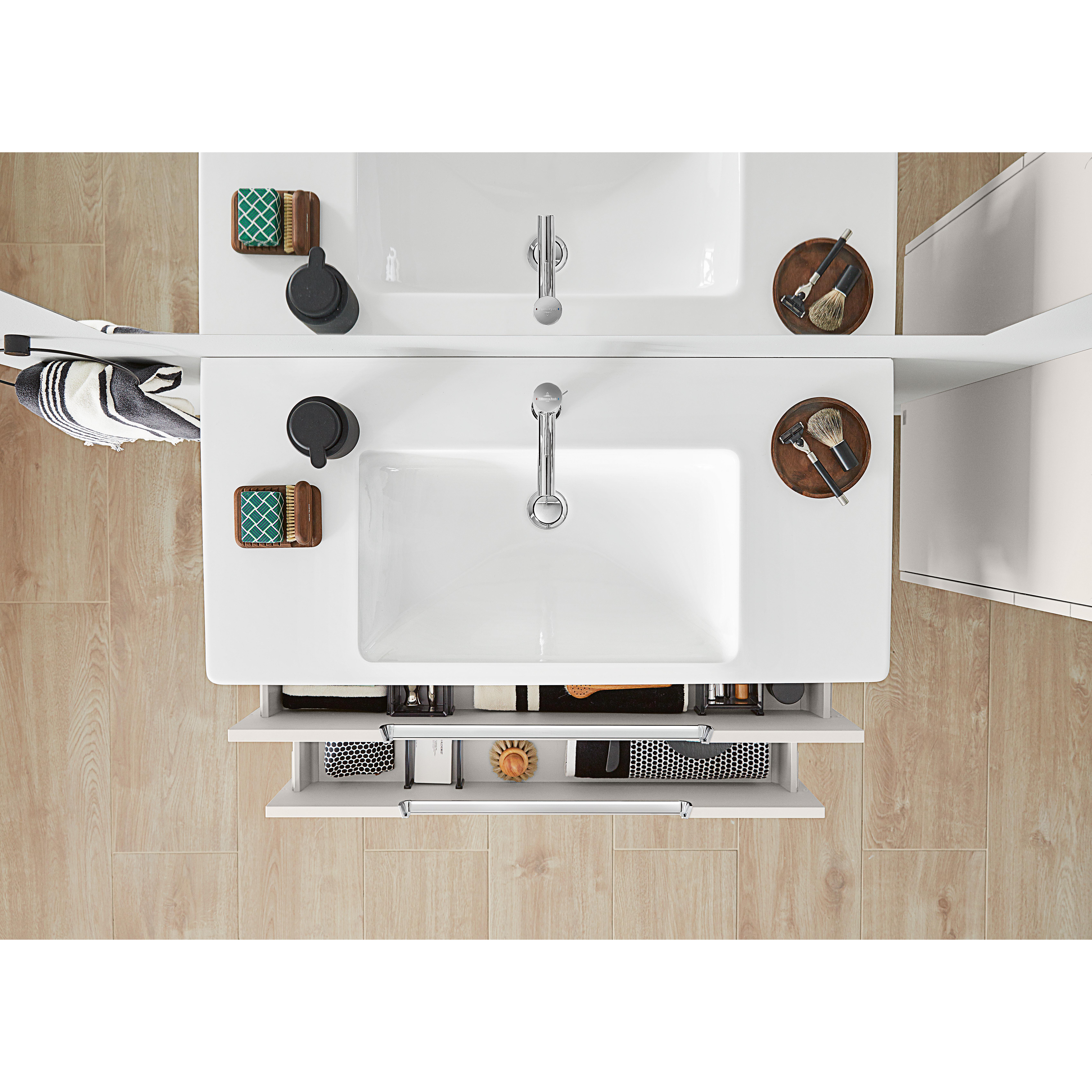 Väggskåp Villeroy & Boch Subway 2.0 med 2 Lådor och 1 Dörr 356 mm
